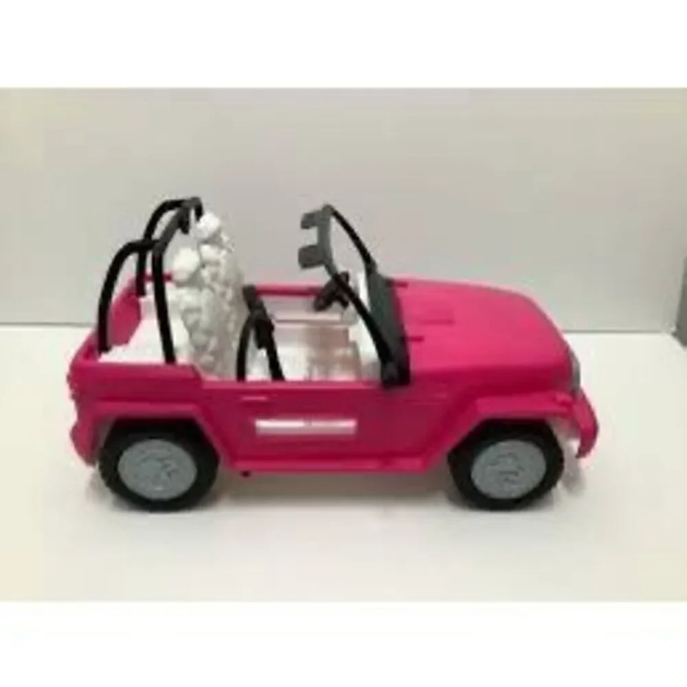 Mattel Barbie Car Beach Cruiser Truck Pink Jeep Toy Accessory Playset Car